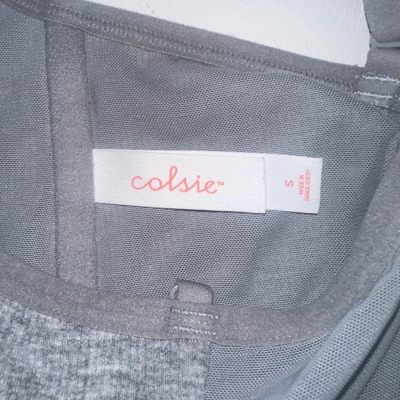 Colsie Grey Corset Top - Picture 3 of 3